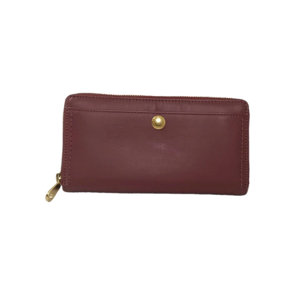 Cole Haan Continental Leather Wallet Burgundy - Picture 3 of 8